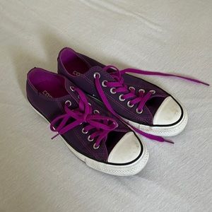 Purple Low-top Converse All Stars